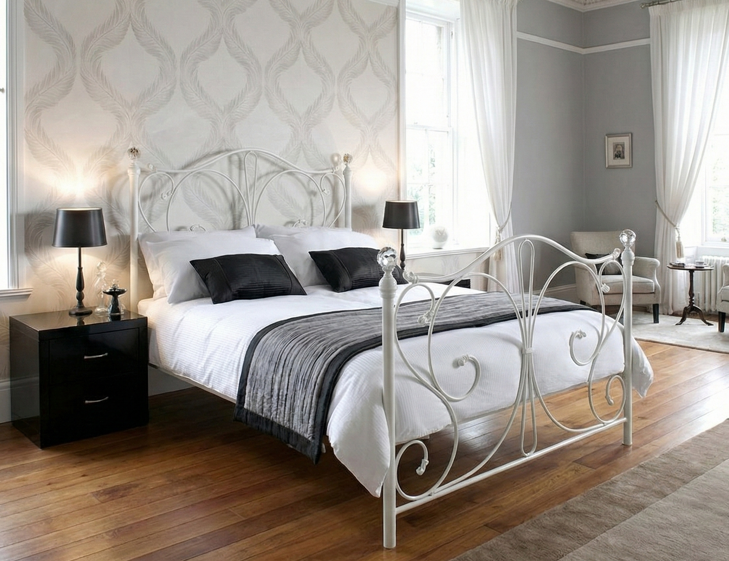 Luxury Solid Metal Bed Frame