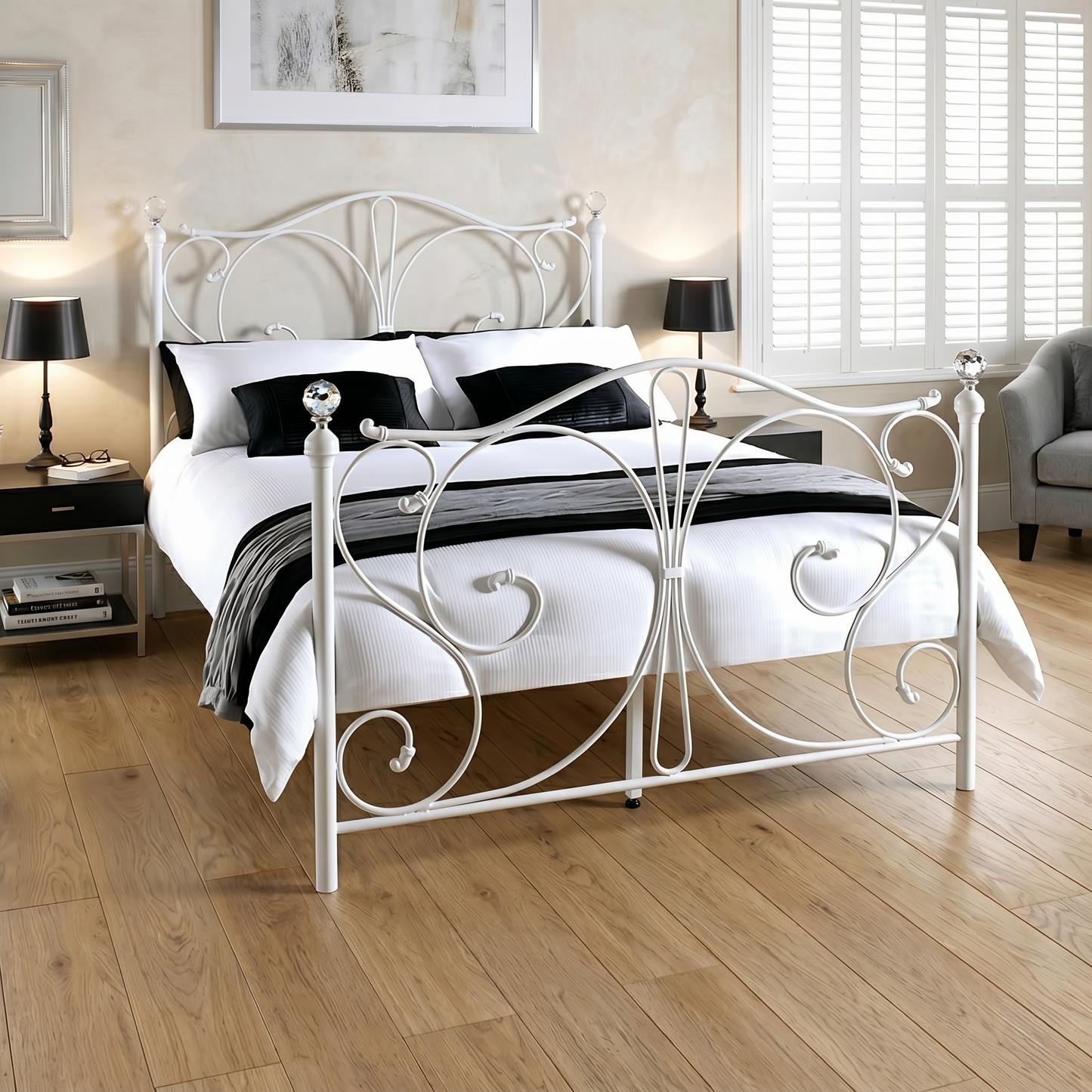 Luxury Solid Metal Bed Frame